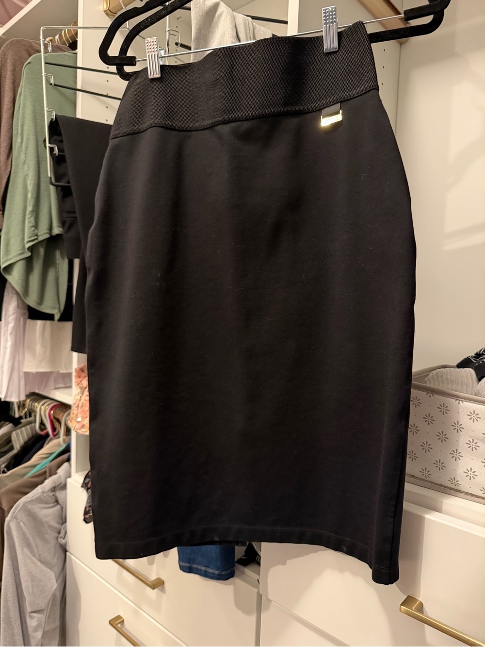 Calvin Klein Black Women's Pencil Skirt - Classic Stretch
